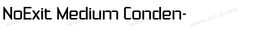 NoExit Medium Conden字体转换
